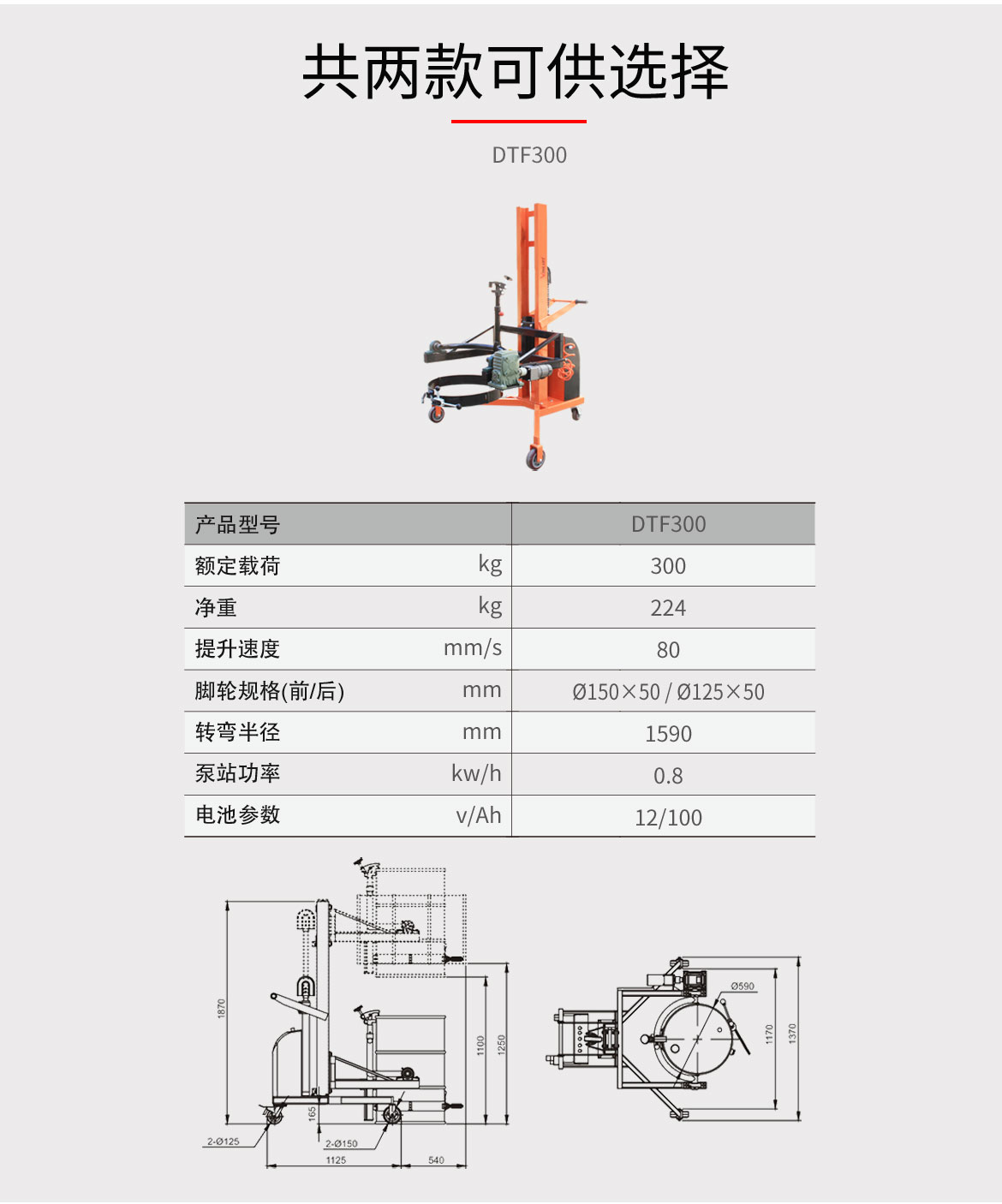 半電動(dòng)直角支腿翻轉(zhuǎn)車