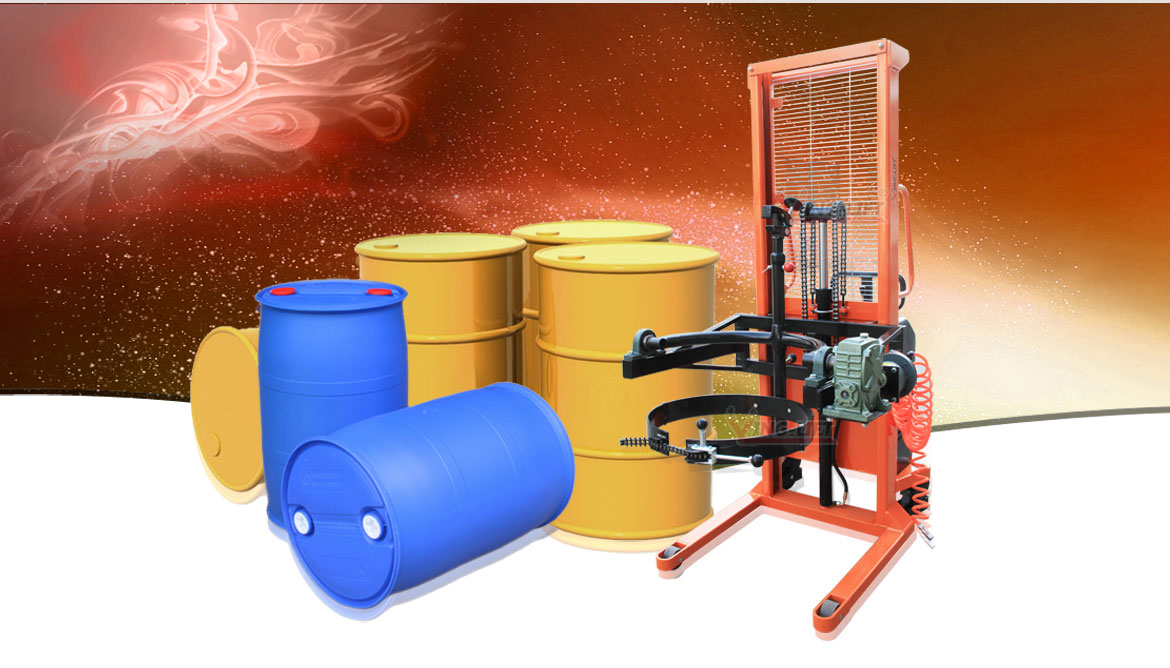 氣動(dòng)油桶翻轉(zhuǎn)車(chē)