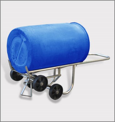 不銹鋼多功能油桶小車