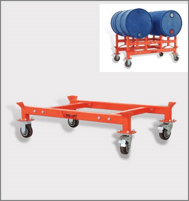 移動式油桶支架車