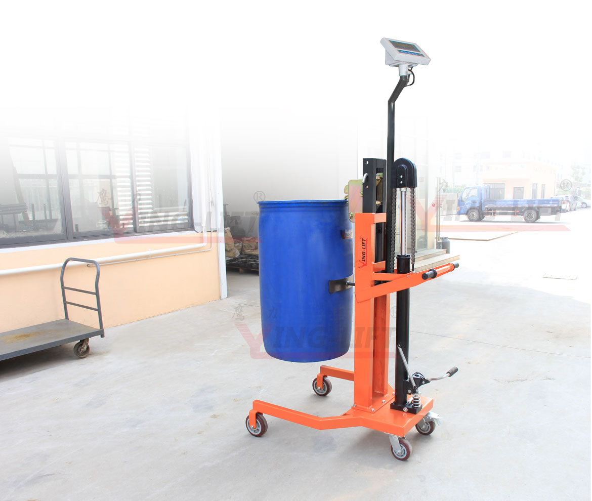 液壓稱重油桶搬運車