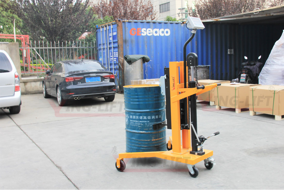液壓稱重油桶搬運車