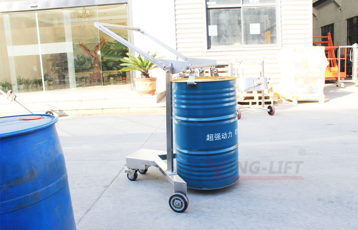 不銹鋼機械式油桶搬運車